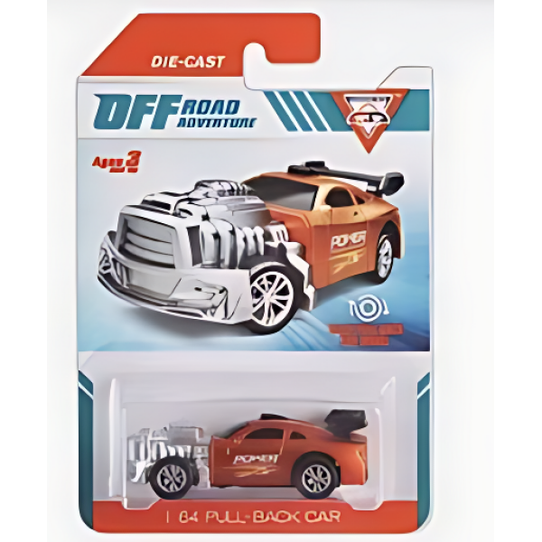 Αυτοκινητάκι Pull-Back Off Road Adventure 1:64 LD209