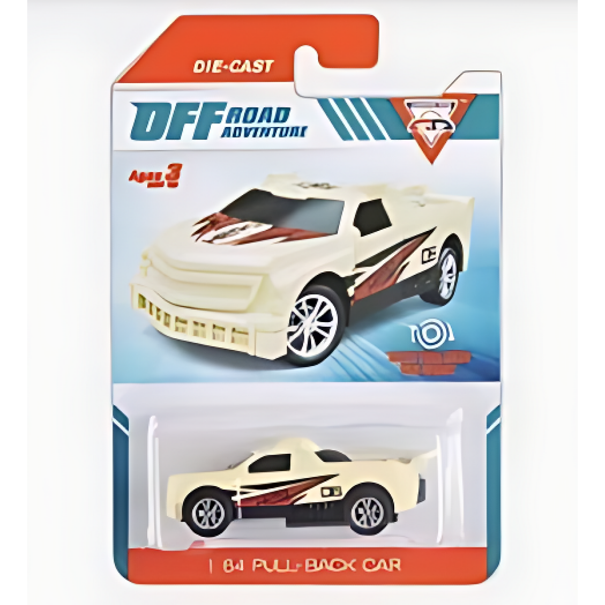 Αυτοκινητάκι Pull-Back Off Road Adventure 1:64 LD209
