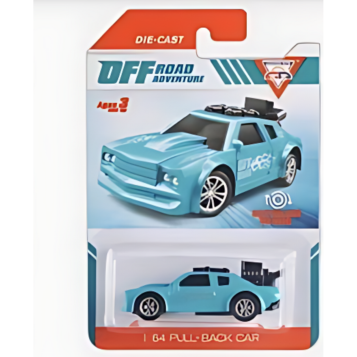 Αυτοκινητάκι Pull-Back Off Road Adventure 1:64 LD209