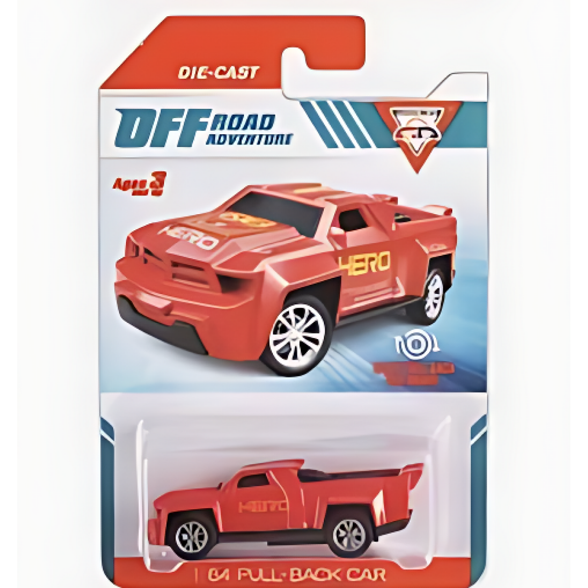 Αυτοκινητάκι Pull-Back Off Road Adventure 1:64 LD209