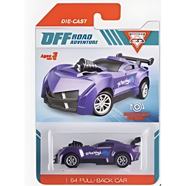 Αυτοκινητάκι Pull-Back Off Road Adventure 1:64 LD209