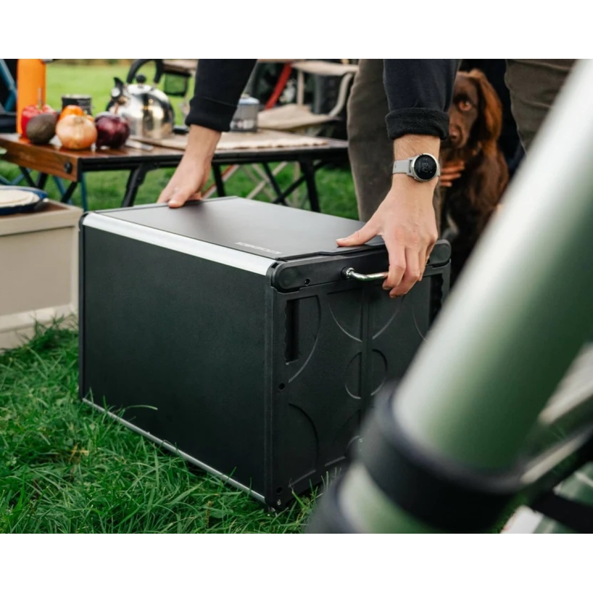 Tentbox KitchenBox Φορητή Κουζίνα Camping Πάγκος με Εστία Υγραερίου, Σκαμπό και σετ Σκευών AKB-92991 - Image 3