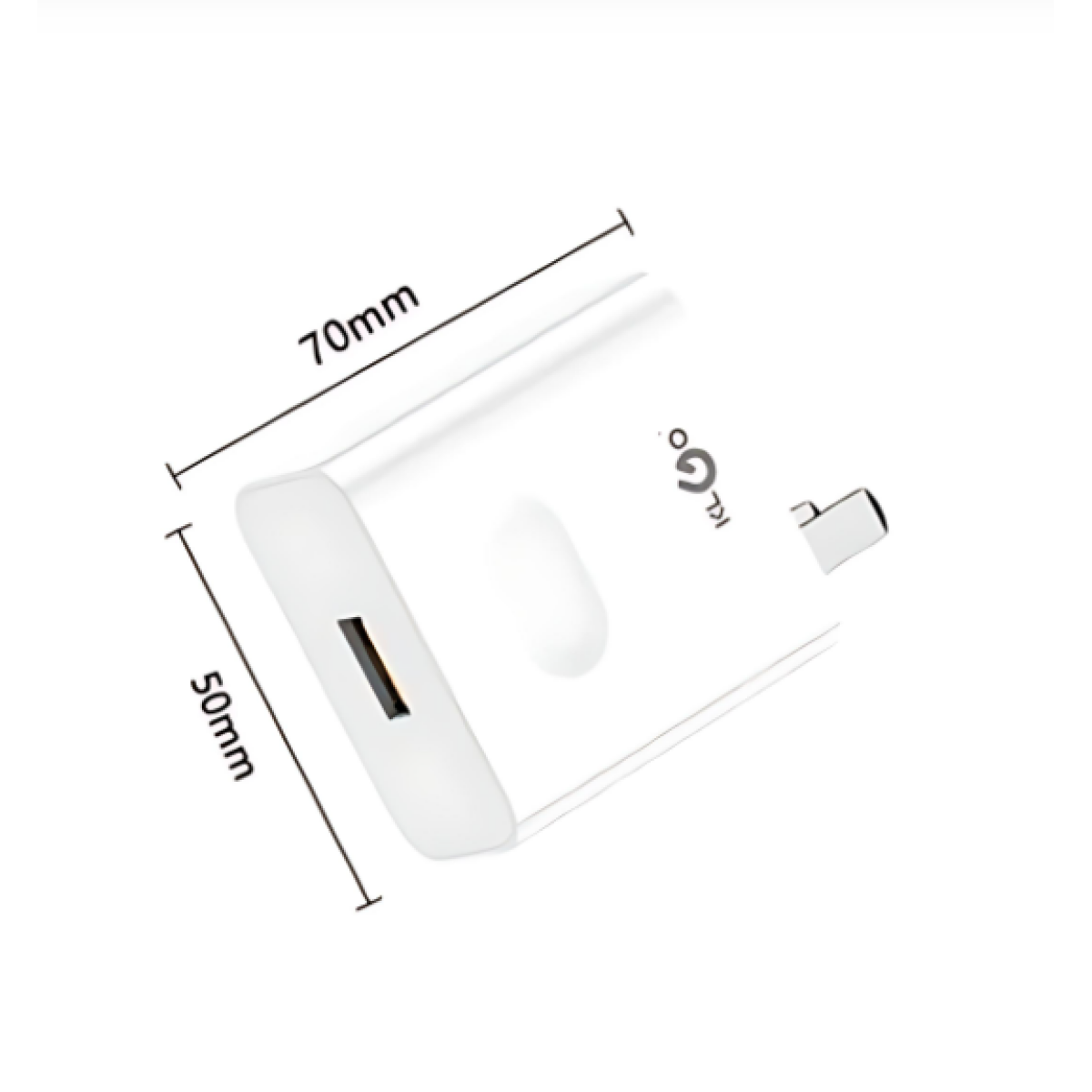 Αντάπτορας Ταχείας Φόρτισης USA 120W με Θύρα USB Klgo KC-88 Λευκό - Image 2