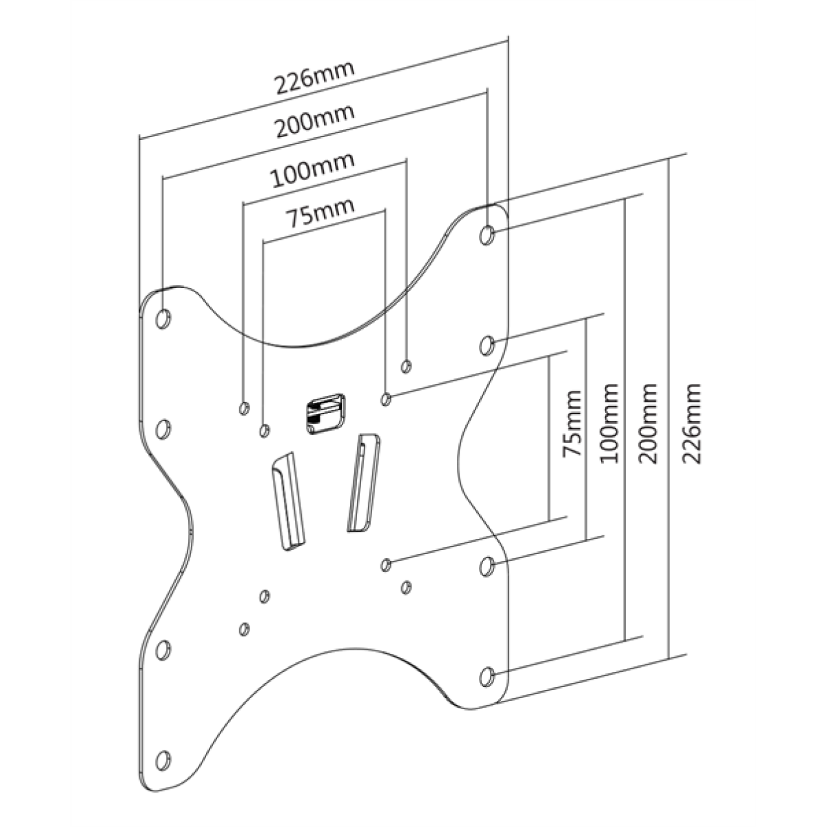 Deltaco βάση τηλεόρασης σταθερή ARM-1050 23-42" - Image 4