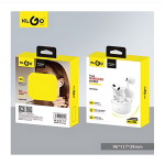 Ασύρματα Ακουστικά Με Θήκη Φόρτισης Bluetooth Klgo HK-47BL Λευκό - Image 2