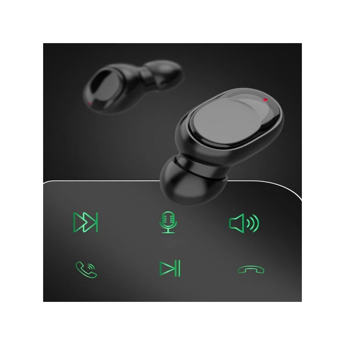 Ασύρματα Ακουστικά Με Θήκη Φόρτισης Bluetooth Klgo HK-90BL Μαύρο - Image 2