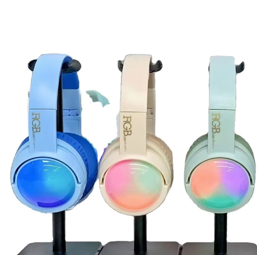 Ασύρματα Ακουστικά Rgb Με Μικρόφωνο, Bluetooth 5.3 Και 18 Ώρες Αναπαραγωγής Hz-Bt911