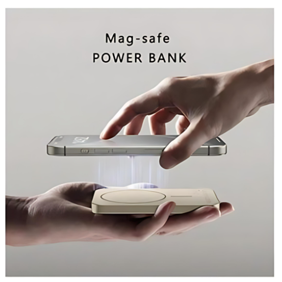 Ασύρματο Power Bank 5000mAh 22.5W KP-70 Μπεζ - Image 2
