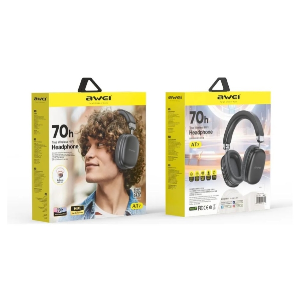 Awei AT7 Ασύρματα Bluetooth On Ear Ακουστικά