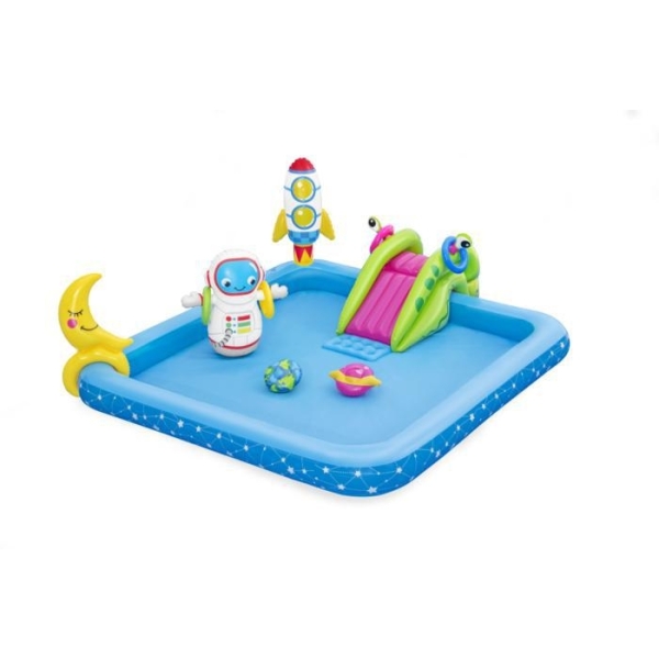Bestway Παιδική Πισίνα Παιδότοπος PVC Φουσκωτή Little Astronaut 228x206x84cm 53126