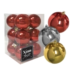 Μπάλα Γυαλιστερή 12τεμ ø4cm Xmasfest 1131709