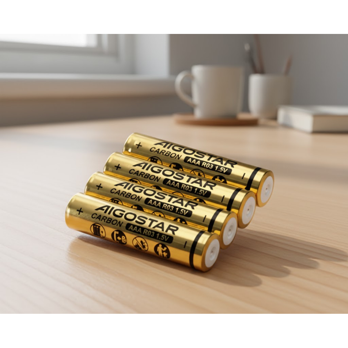 Μπαταρίες R03 AAA 1.5V 4τμχ 400mAh Aigostar - Image 2