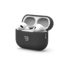 Baykron Θήκη Premium για Apple AirPods Pro 2nd gen Σιλικόνης με Δαχτυλίδι Καραμπινέρ Μαύρη BKR-P187-BLK - Image 4