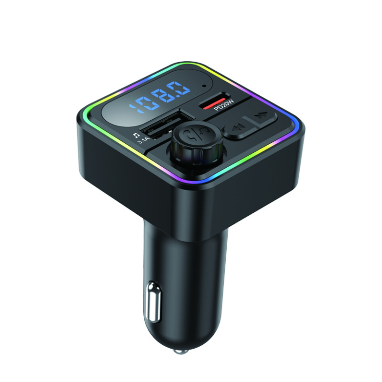 Bluetooth FM Transmitter Αυτοκινήτου με Γρήγορη Φόρτιση, Οθόνη LED Και RGB Φωτισμό P30