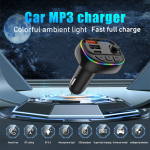 Bluetooth FM Transmitter Αυτοκινήτου Με Οθόνη LED Και RGΒ Φωτισμό C23 - Image 2