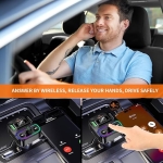 Bluetooth FM Transmitter Αυτοκινήτου Με Οθόνη LED Και RGΒ Φωτισμό P23 - Image 6