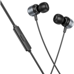 Borofone Bm93 In-ear Handsfree Ακουστικά με Βύσμα 3.5mm Γκρι