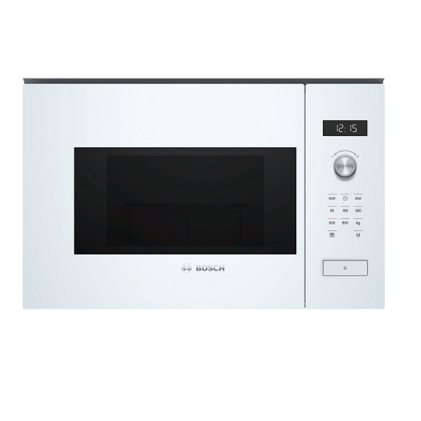 Bosch Εντοιχιζόμενος Φούρνος Μικροκυμάτων 20lt Λευκός BFL524MW0