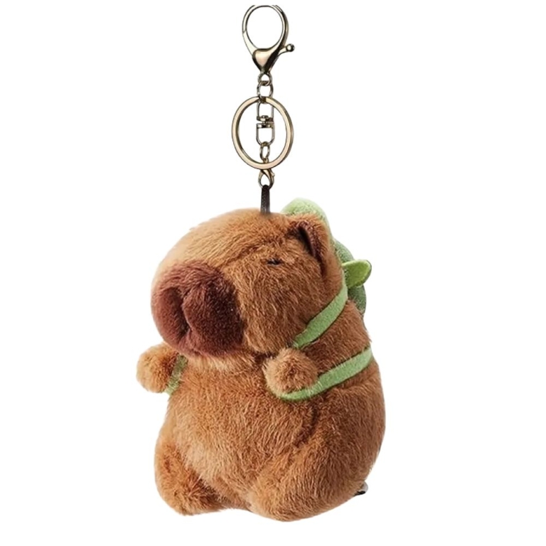 Μπρελόκ Λούτρινο 15cm 86629 Capybara με Χελωνίτσα