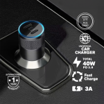 Baykron Φορτιστής Αυτοκινήτου Basic 2x Type C 40W Μαύρος BKR-BL-40W-2C-B - Image 3