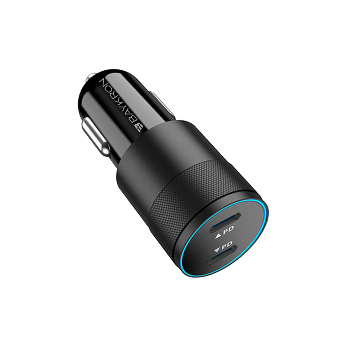 Baykron Φορτιστής Αυτοκινήτου Basic 2x Type C 40W Μαύρος BKR-BL-40W-2C-B - Image 2