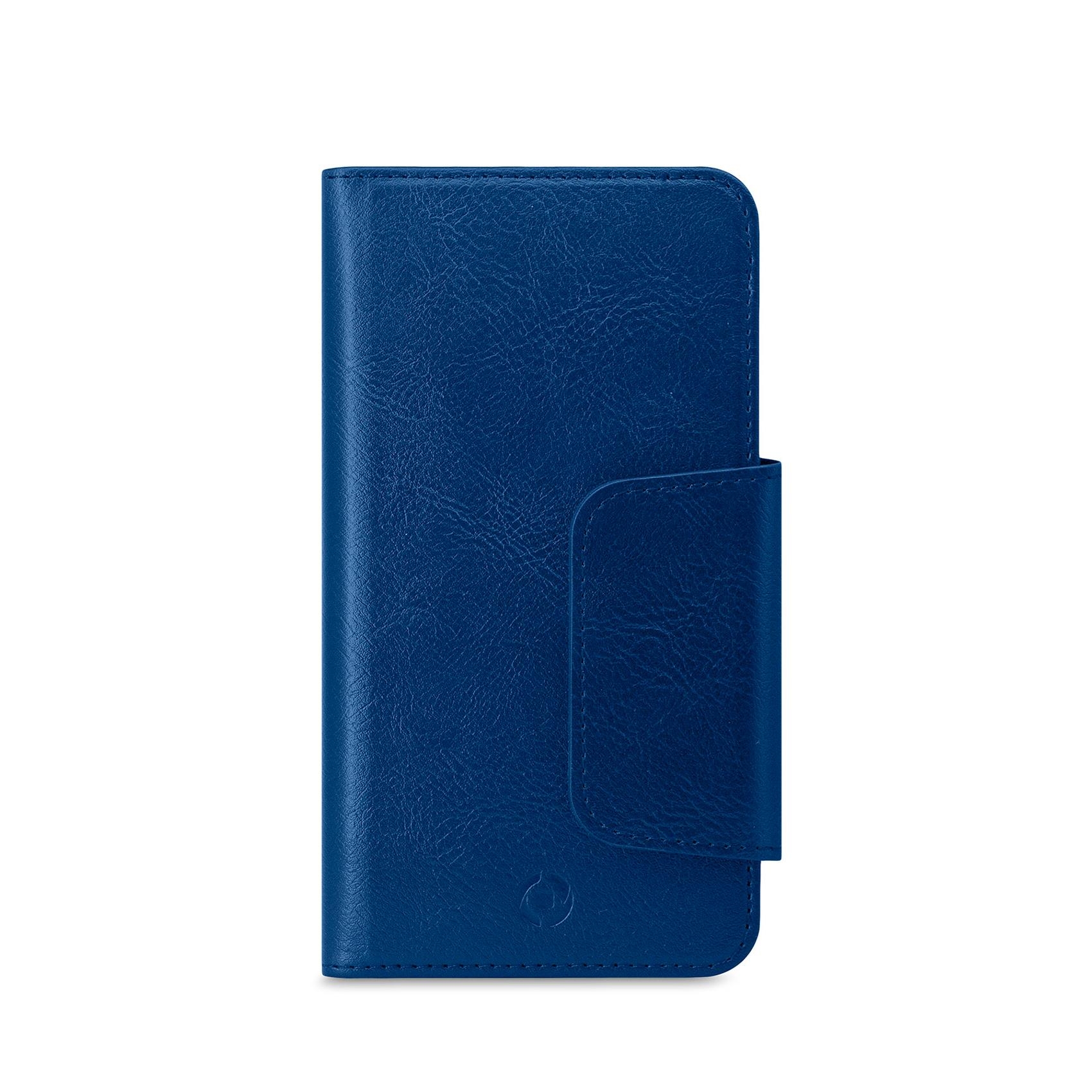 Celly Θήκη Wallet Duomo με Μαγνήτη για Smartphone έως 5.8" Μπλε DUOMOXLBL