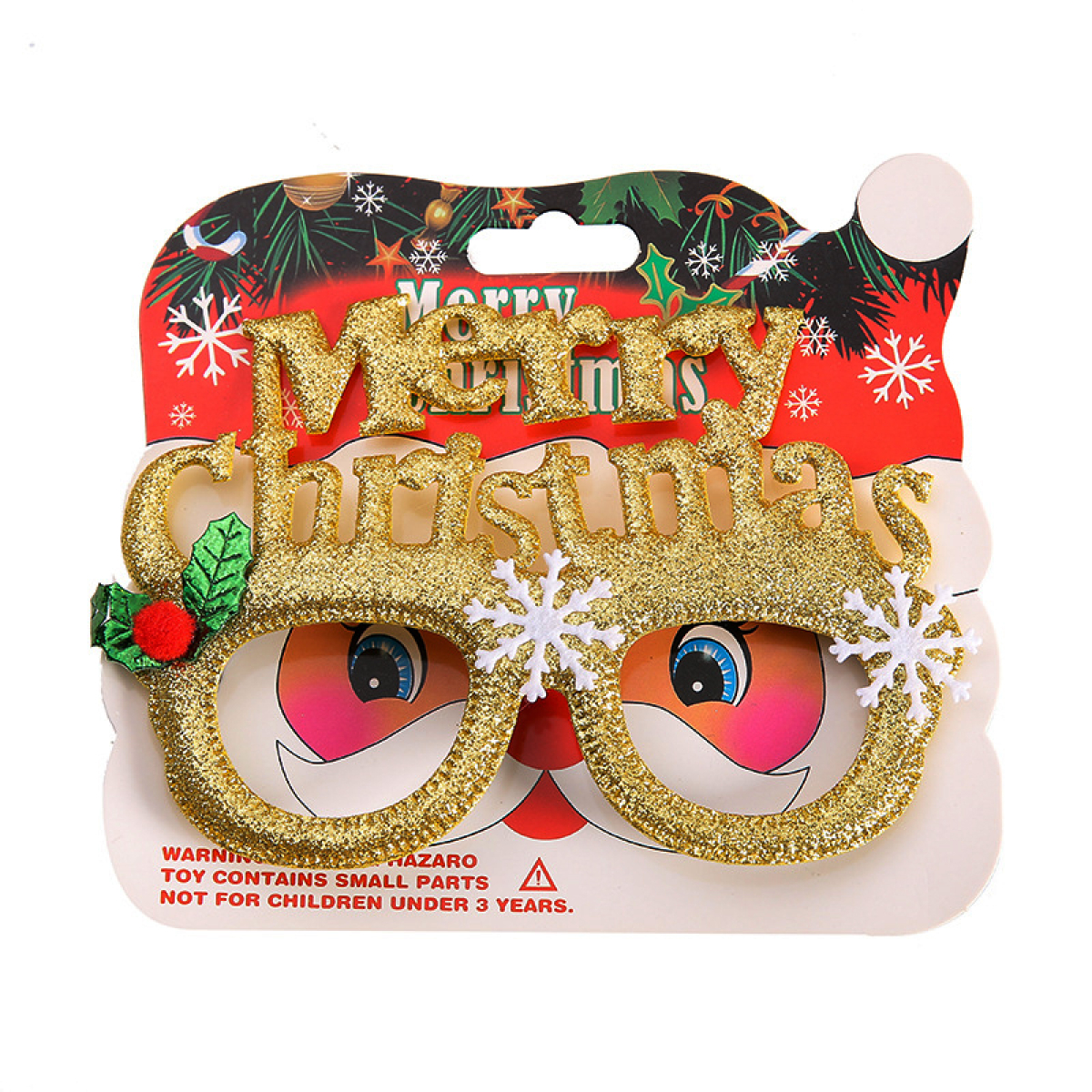 Χριστουγεννιάτικα Γυαλιά με Glitter Μerry Christmas 99526
