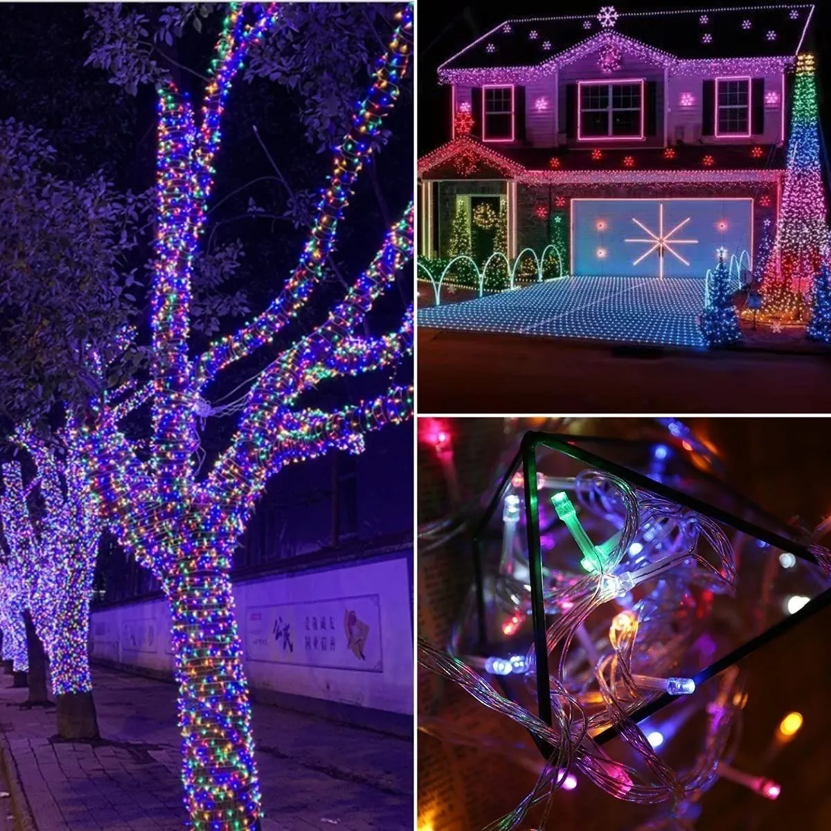 Χριστουγεννιάτικα Λαμπάκια 100LED 5m Πολύχρωμου Φωτισμού Aigostar - Image 3