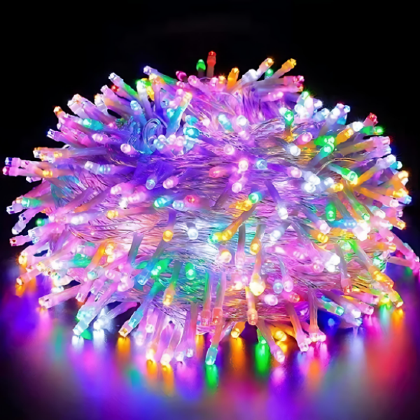 Χριστουγεννιάτικα Λαμπάκια 100LED 5m Πολύχρωμου Φωτισμού Aigostar
