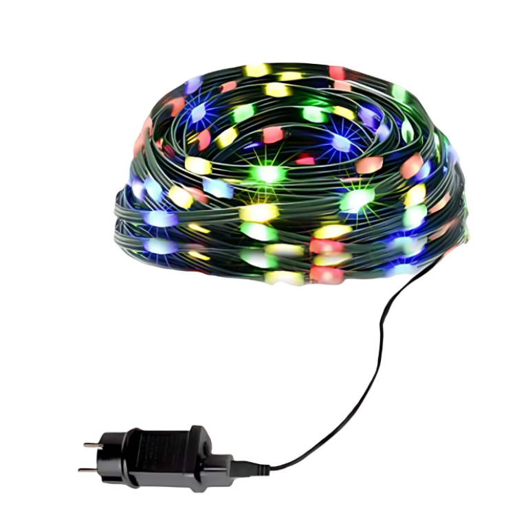 Χριστουγεννιάτικα Λαμπάκια 100LED 8m RGB Πολύχρωμου Φωτισμού 299055