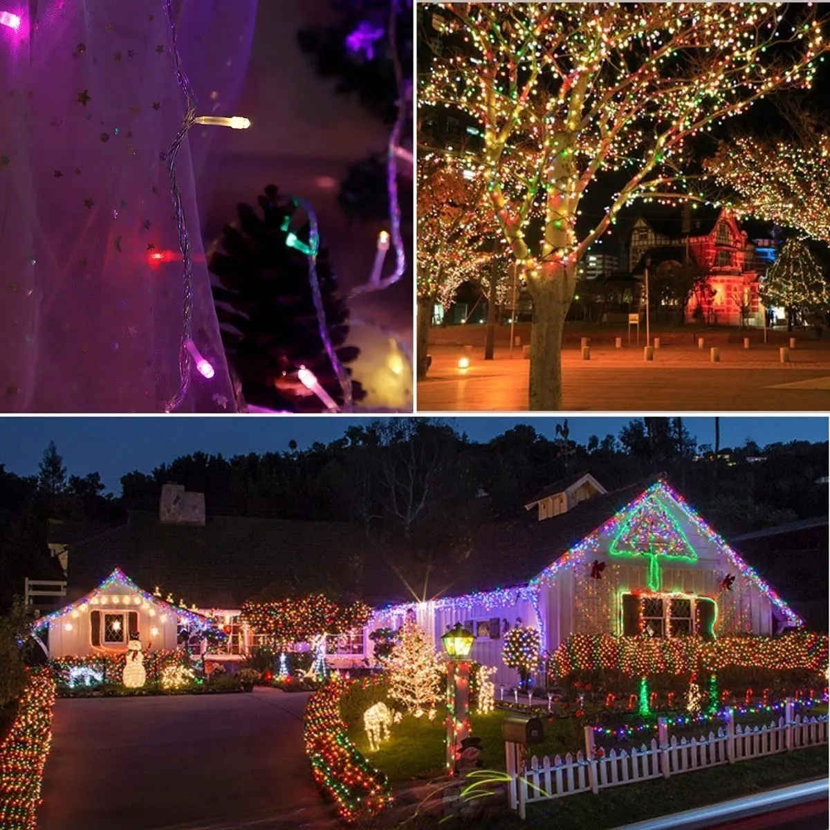 Χριστουγεννιάτικα Λαμπάκια 150LED 15m Πολύχρωμου Φωτισμού Aigostar - Image 2