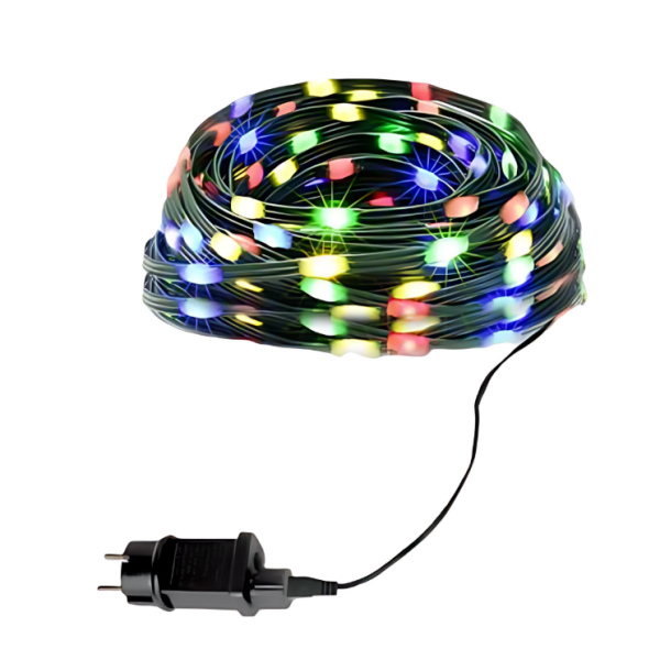 Χριστουγεννιάτικα Λαμπάκια 50LED 5m RGB Πολύχρωμου Φωτισμού 299052