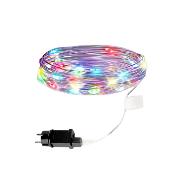 Χριστουγεννιάτικα Λαμπάκια 50LED 5m RGB Πολύχρωμου Φωτισμού 299064