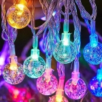 Χριστουγεννιάτικα Λαμπάκια σε Σειρά 50 LED 10m RGΒ Πολύχρωμος Φωτισμός