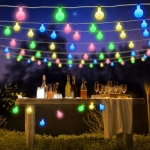 Χριστουγεννιάτικα Λαμπάκια σε Σειρά 50 LED Μπαλάκια Πολύχρωμα 10m