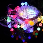 Χριστουγεννιάτικα Λαμπάκια σε Σειρά 50 LED Μπαλάκια Πολύχρωμα 10m