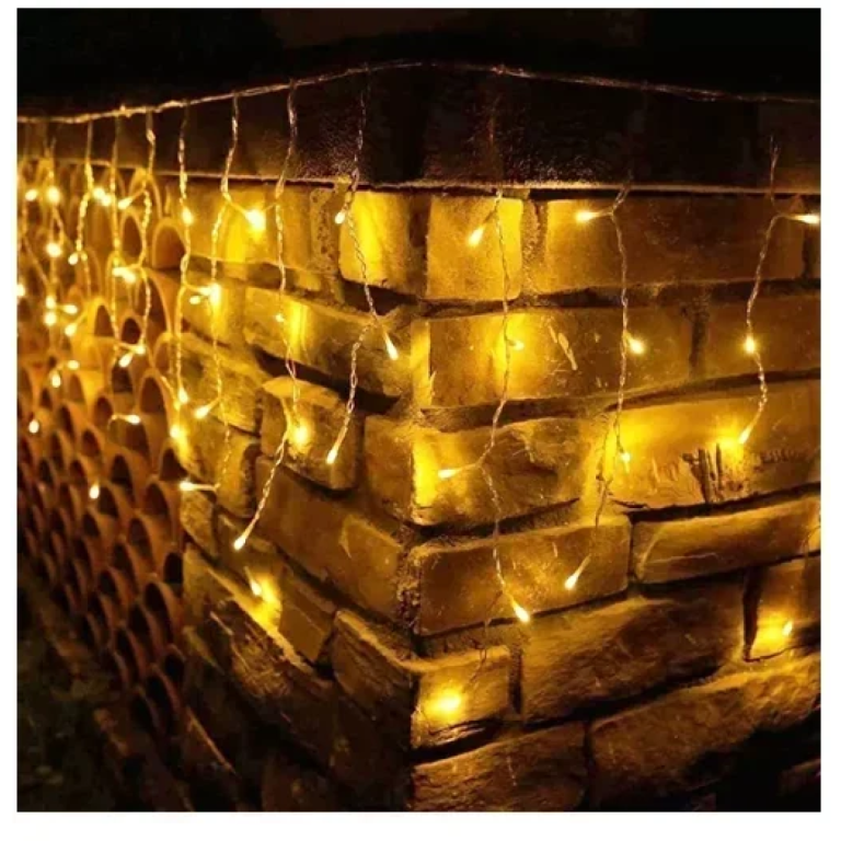 Χριστουγεννιάτικα Λαμπάκια "Βροχή" 400LED 3m (20m*0.6m) Θερμού Φωτισμού Aigostar