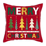 Χριστουγεννιάτικη Διακοσμητική Μαξιλαροθήκη 45x45cm Merry Christmas 81135