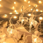 Χριστουγεννιάτικη Γιρλάντα Ελαφάκια 10LED 1.5m με Θερμό Λευκό Φωτισμό Aigostar - Image 2