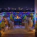 Χριστουγεννιάτικη Γιρλάντα Λαμπάκια 100 LED Πολύχρωμα 8m IP44