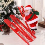 Χριστουγεννιάτικη Μουσική Φιγούρα Άγιος Βασίλης που Ανεβαίνει Σκάλα 56cm