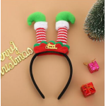 Χριστουγεννιάτικη Στέκα Μαλλιών Με Πόδια Ξωτικού SDS-26013