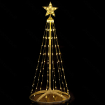 Χριστουγεννιάτικο Δέντρο από Λαμπάκια 130LED 120cm Θερμού Λευκού Φωτισμού Aigostar