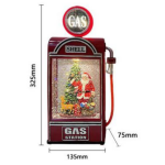 Χριστουγεννιάτικο Διακοσμητικό Gas Station Με Χριστουγεννιάτικη Σκηνή 32.5cm SDS-28218