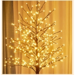 Χριστουγεννιάτικο Φωτιζόμενο Δέντρο 350 Led 180cm με Θερμό Λευκό Φωτισμό