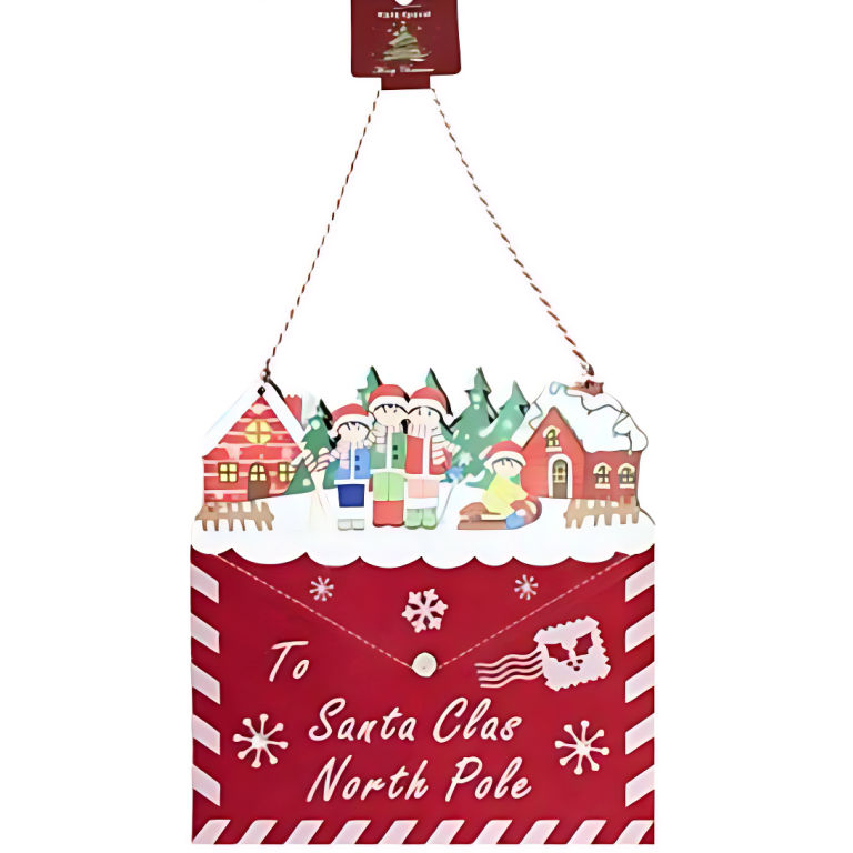 Χριστουγεννιάτικο Κρεμαστό Στολίδι “To Santa Claus North Pole” 86780