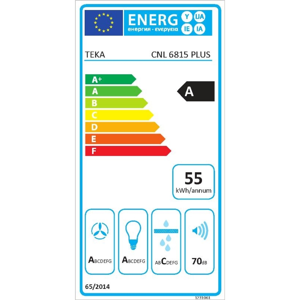 Teka Συρόμενος Απορροφητήρας 60cm Inox CNL 6815 PLUS - Image 2