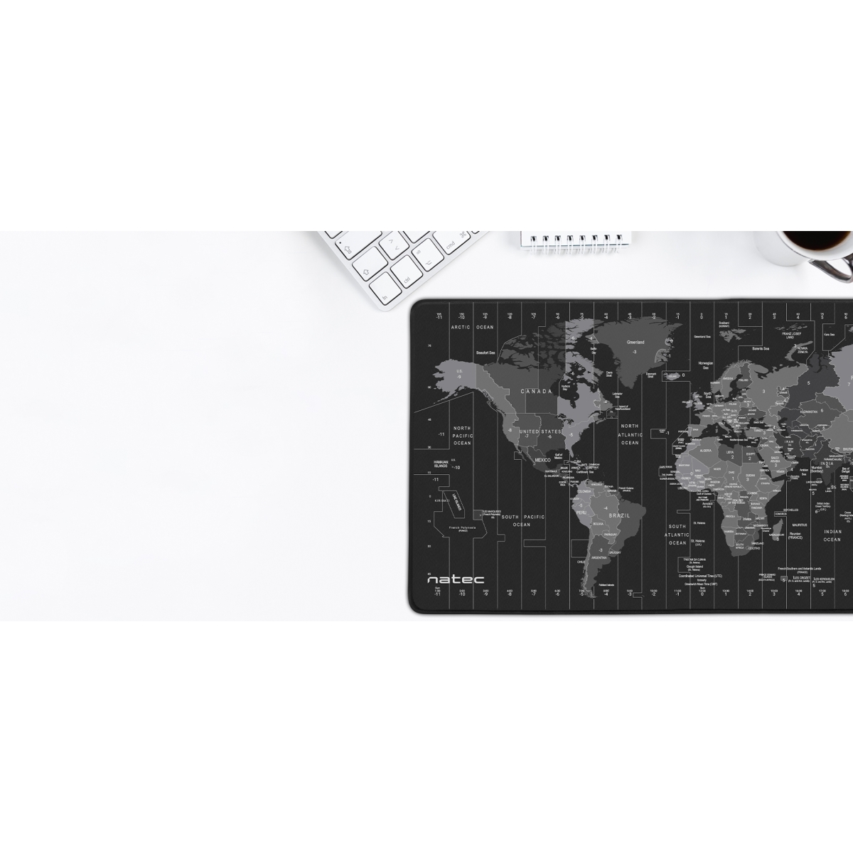 Natec Time Zone Gaming Mouse Pad XXL 800mm Μαύρο NPO-1119 - Image 2