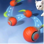 Διαδραστική μπάλα για γάτες - Intelligent Cat Teasing Ball - Κόκκινο