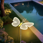 Διακοσμητική Φωτιζόμενη Πεταλούδα Led 45x40cm Θερμού Λευκού Φωτισμού που Κινείται